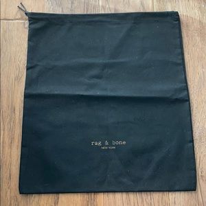 RAG & BONE Designer Dust Bag Black Cloth Authentic